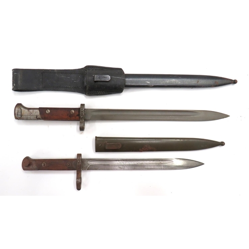 497 - Austrian M1895 Bayonet And Czech M1923 Bayonet
Austrian bayonet with 9 3/4 inch, single edged blade ... 