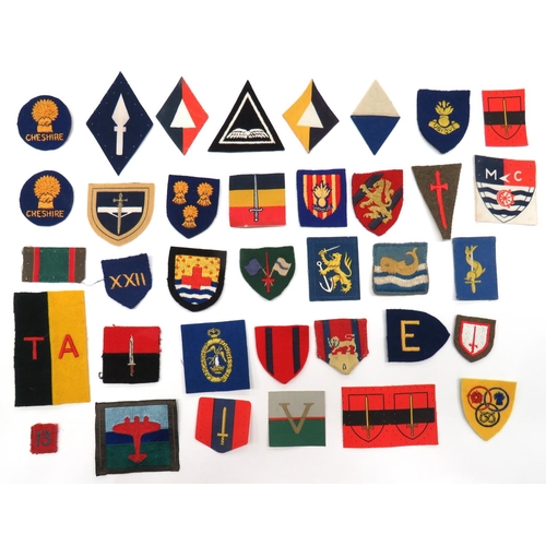 63 - 36 x Royal Engineer Formation Badges
including embroidery 2 Port Task Force ... Printed 1st Port Tas... 