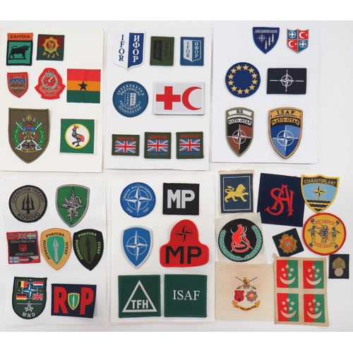 68 - 89 x Various Post War Cloth Badges
including Multinational Brigade West ... Multinational Brigade Ea... 