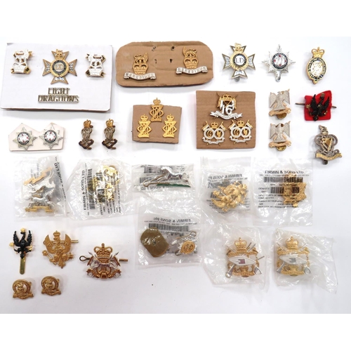 93 - 40 x Current Cavalry Cap And Collar Badges
cap and collar sets include gilt 14/20 Hussars ... Bi-met... 