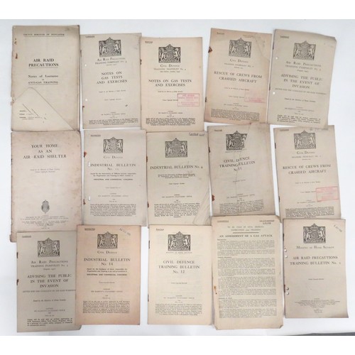 165 - Small Quantity Of Home Front ARP Booklets
including Shelter At Home ... Objects Dropped From The Air... 