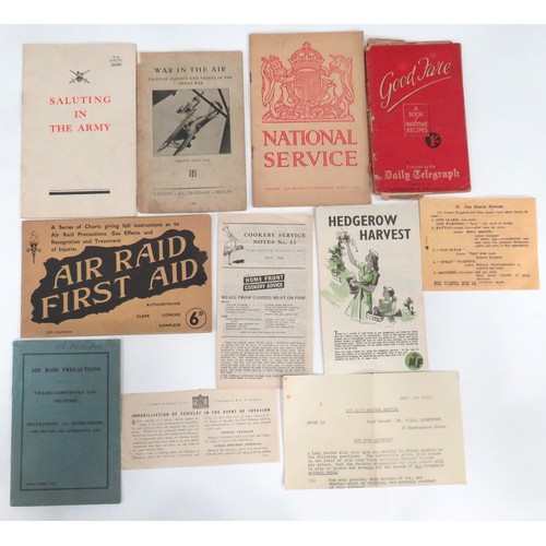 166 - Selection Of Home Front Pamphlets
including Munitions Security 1942 ... Home Guard No 51 Battlecraft... 