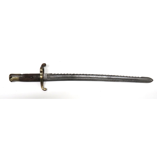 487 - Scarce Norway M1860 Engineers Sawback Bayonet
official conversion of the normal 1860 model bayonet. ... 