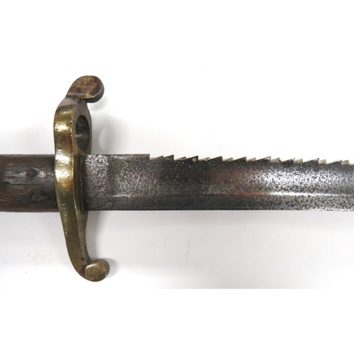 487 - Scarce Norway M1860 Engineers Sawback Bayonet
official conversion of the normal 1860 model bayonet. ... 