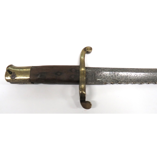 487 - Scarce Norway M1860 Engineers Sawback Bayonet
official conversion of the normal 1860 model bayonet. ... 