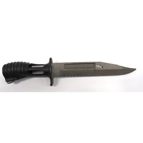 502 - British SA80 Bayonet And No 9 MKI Bayonet
SA80.  7 inch, single edged, clipped point blade with... 