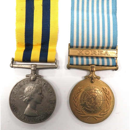 97 - Korea War Medal Pair ACC
Queen Elizabeth II Korea medal named 