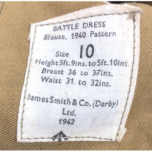 338 - WW2 Surrey (Egham & Chertsey) Home Guard Uniform. A rare grouping worn by a Private of the 10th ... 