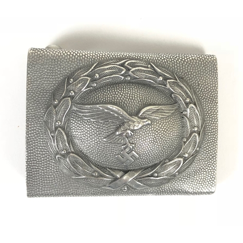 380 - German Third Reich Luftwaffe 2nd pattern buckle c. 1938-45 by Christian Theodore Dicke.  Good die-st... 