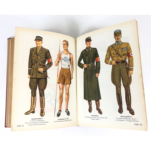 388 - German Third Reich 1937 Organisationsbuch der NSDAP by Dr Robert Ley issued to SA Standarte 55, Detm... 