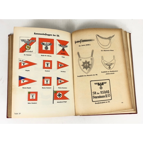 388 - German Third Reich 1937 Organisationsbuch der NSDAP by Dr Robert Ley issued to SA Standarte 55, Detm... 