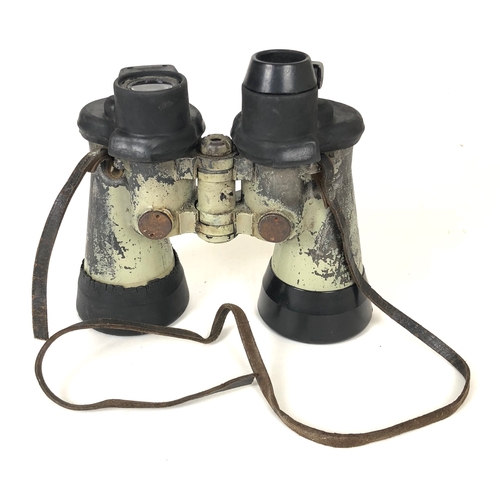 413 - WW2 German Third Reich Kriegsmarine U-Boat Zeiss Binoculars.  A pair of 7 x 50 U Boat binoculars bel... 