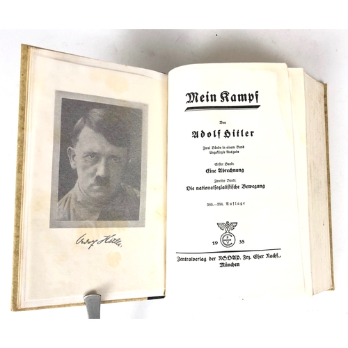 416 - German Third Reich 1939 Wedding Edition of Mein Kampf by Adolf Hitler. Good scarce hard bound Munich... 