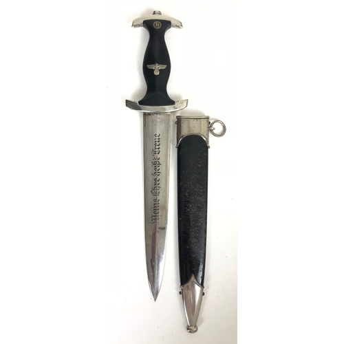 421 - German Third Reich M33 SS dagger by Rich. Arb. Herder, Solingen.  A good scarce example, the blade o... 