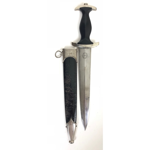 421 - German Third Reich M33 SS dagger by Rich. Arb. Herder, Solingen.  A good scarce example, the blade o... 