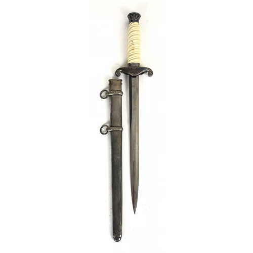 427 - German Third Reich Army Officer's Dagger by rare maker Arthur Schuttelhofer & Co (Asso), Solingen-Wa... 