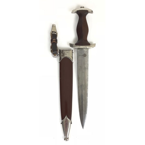 451 - German Third Reich M33 1938 SA Stormtrooper dagger by Gebr. Christians Solingen.  A good example wit... 