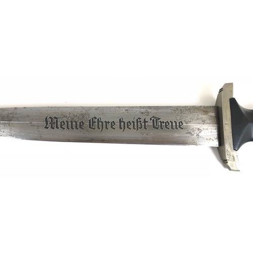 457 - German Third Reich M33 SS dagger with Ernst Rohm full inscription by Carl Eickhorn, Solingen.  Good ... 