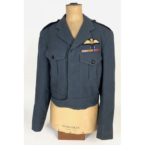 465 - RAF Cold War Period Pilots Battledress Blouse Tunic.  This example was worn by a Wing Commander, tai... 