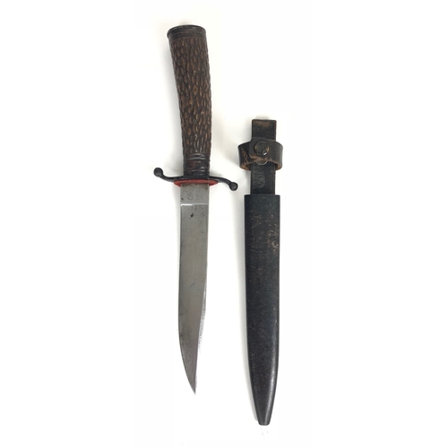 491 - Imperial German trench / fighting knife by Weyersberg Kirschbaum & Cie AG (WKC), Solingen  A good sc... 