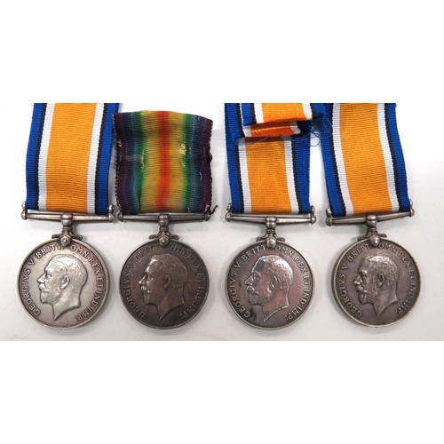 126 - Four WW1 Silver War Medals
silver War medals named 