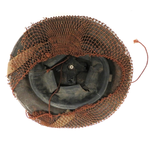 170 - Five British MKII Steel Helmets
consisting brown painted example, complete with netting cover.  ... 