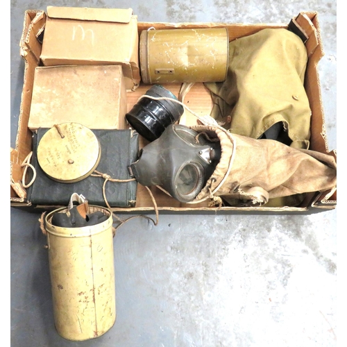 203 - Selection Of Home Front Respirators
consisting 2 x ARP pattern, both contained in various canvas bag... 