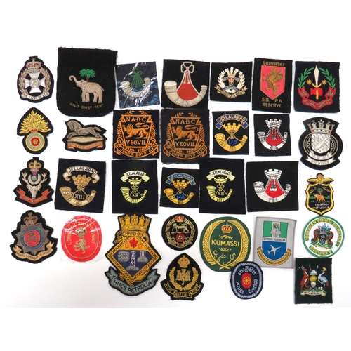 75 - 20 x Various Military Blazer And Other Badges
blazer badges include bullion embroidery Somerset LI .... 