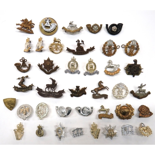 80 - Selection Of Various Collar Badges
including bronzed Royal Warwickshire ... Bronzed Norfolk Reg ... ... 