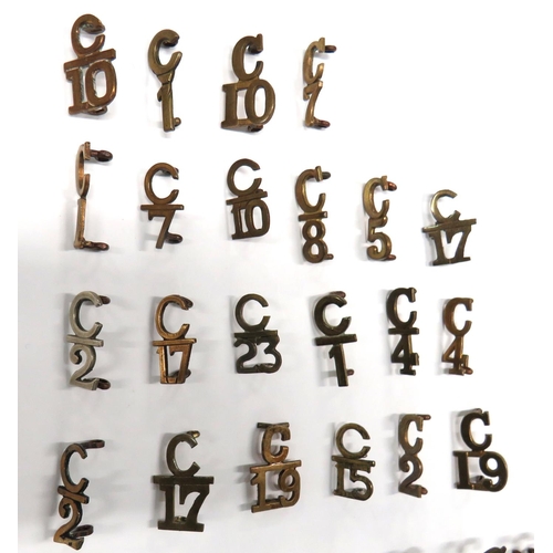 9 - 30 x Canadian Brass Number Titles
including C15 ... C10 ... C12 ... C19 ... C4 ... C1 ... C21 ... C2... 