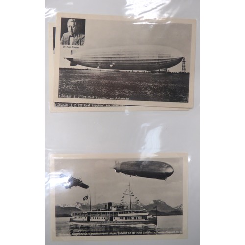 148 - Quantity Of WW1/WW2 Postcards And Photographs
including selection of airship postcards ... Napoleon ... 