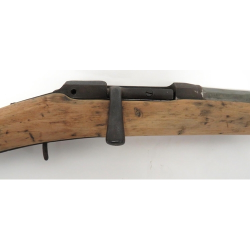 Obsolete Calibre Kynocks Patent Gras Rifle 11 mm, 32 inch barrel. Front ...