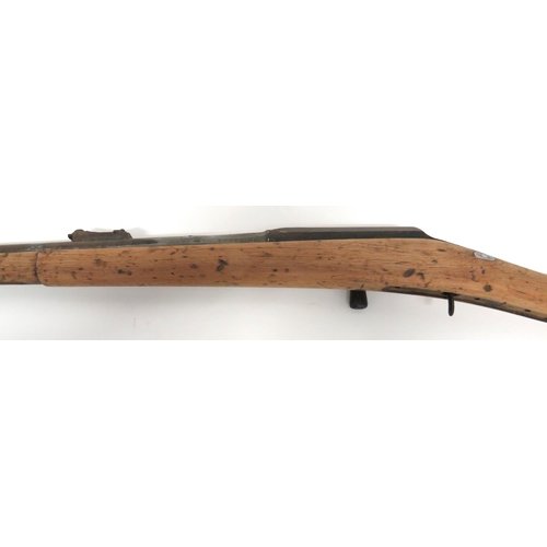 Obsolete Calibre Kynocks Patent Gras Rifle 11 mm, 32 inch barrel. Front ...
