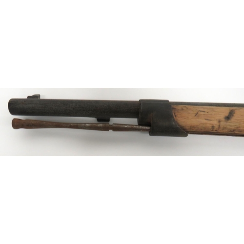 Obsolete Calibre Kynocks Patent Gras Rifle 11 mm, 32 inch barrel. Front ...