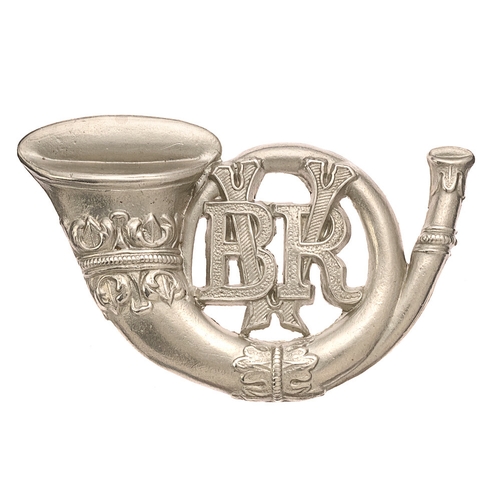 149 - Bangalore Volunteer Rifles Indian Army helmet badge c. 1901-17. Good scarce British made die-stamped... 
