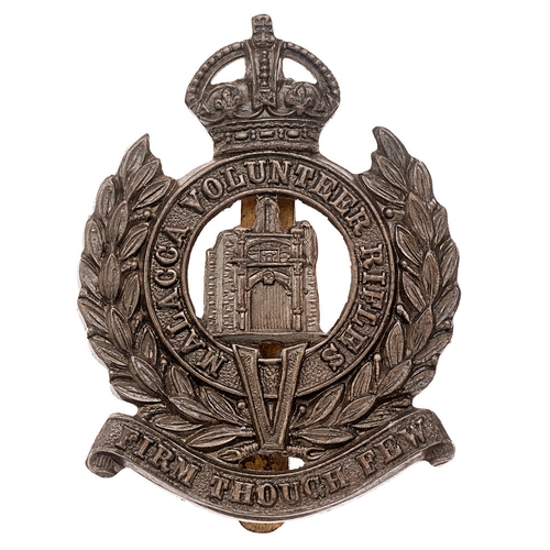 171 - Malacca Volunteer Rifles, Malay cap badge c. 1915-22. Good scarce British made die-stamped bronzed b... 