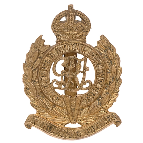 172 - Singapore Royal Engineers (Volunteers) GvR cap badge c. 1911-36. Good scarce British made die-stampe... 