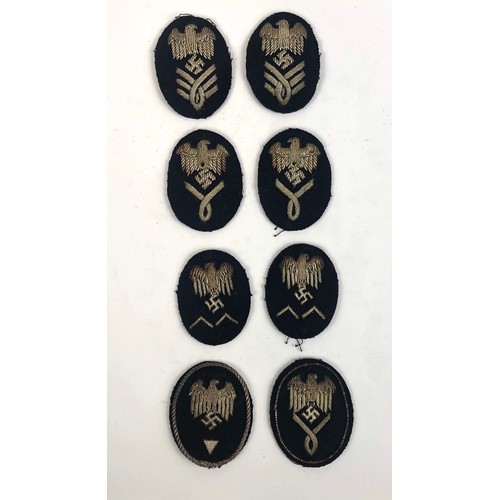 German Third Reich 8 Kriegsmarine Beamte cuff eagles.