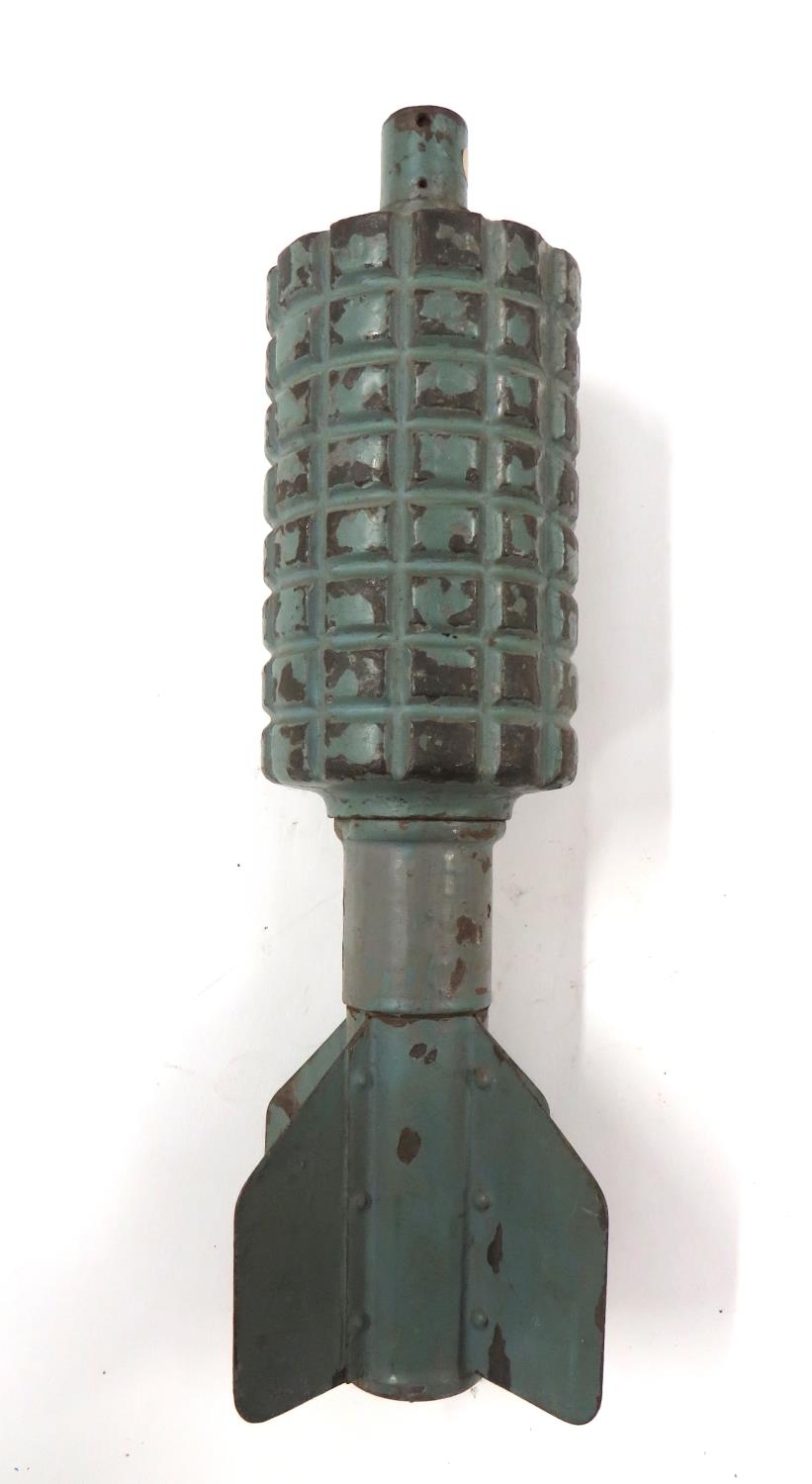 WW1 German Inert Grantenwerfer Mortar Shell green painted, cast iron ...