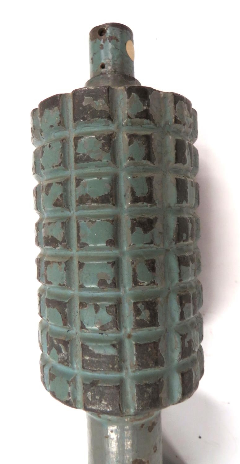 WW1 German Inert Grantenwerfer Mortar Shell green painted, cast iron ...