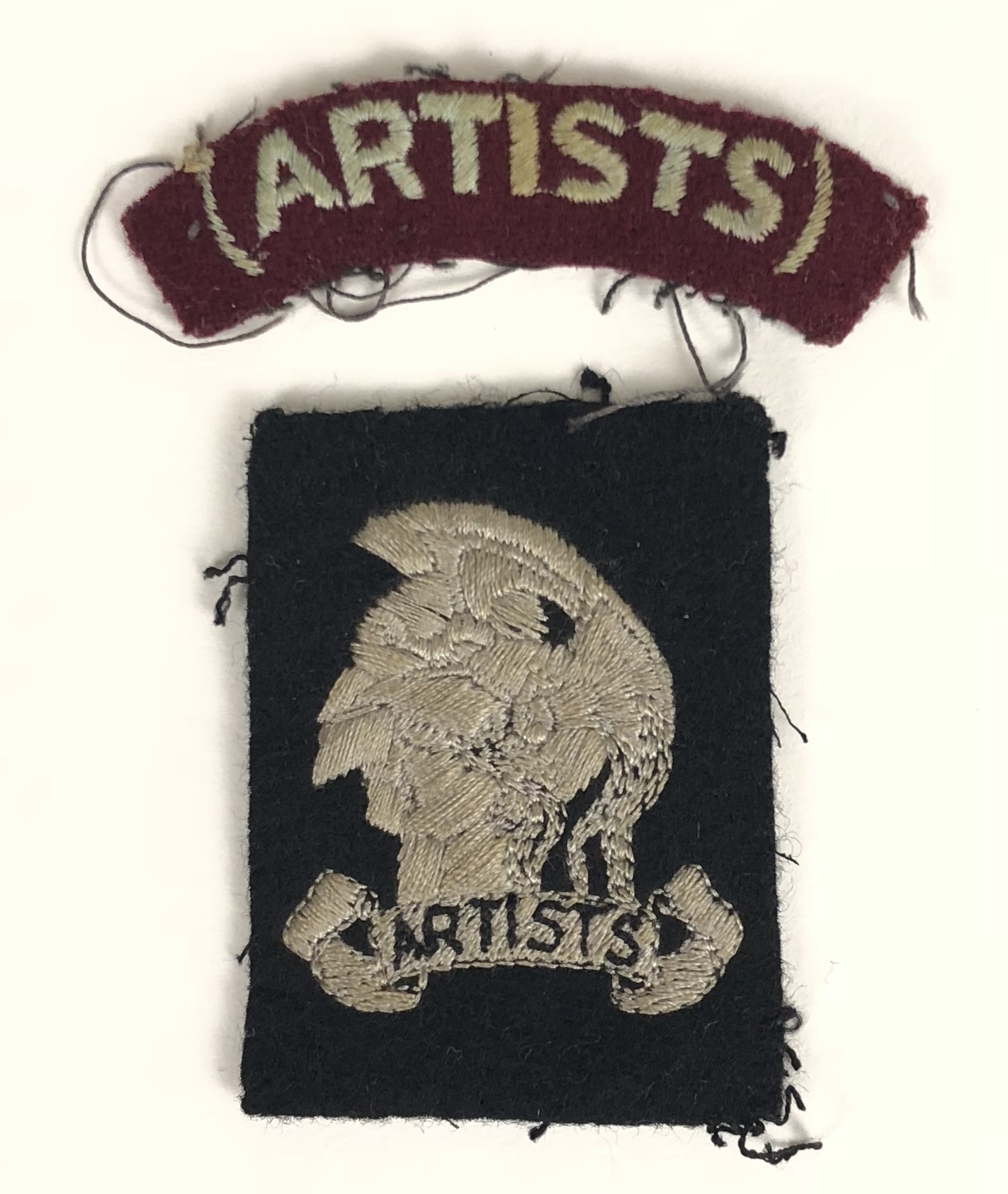 Artists Rifles (21st Special Air Service) SAS formation sign and part ...