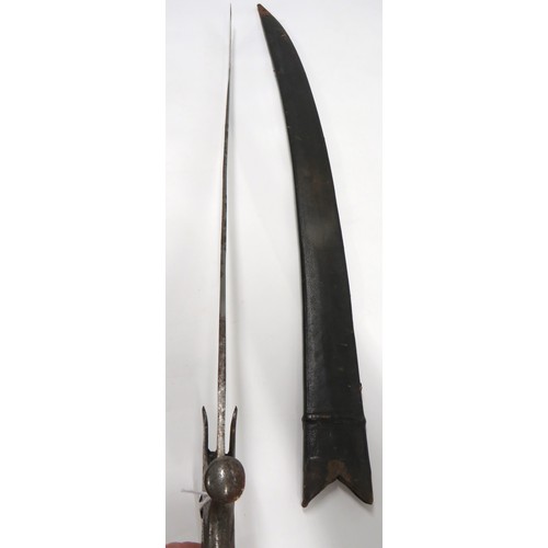Early 19th Century Indian Tulwar Sword 30 1/2 inch, single edged ...