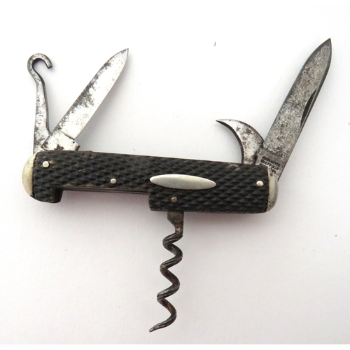 Two Multi Blade Pocket Knives consisting double blade example with ...