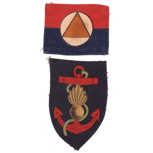 Royal Marine Engineers WW2 & RE AER Resources Units formation sign Good ...
