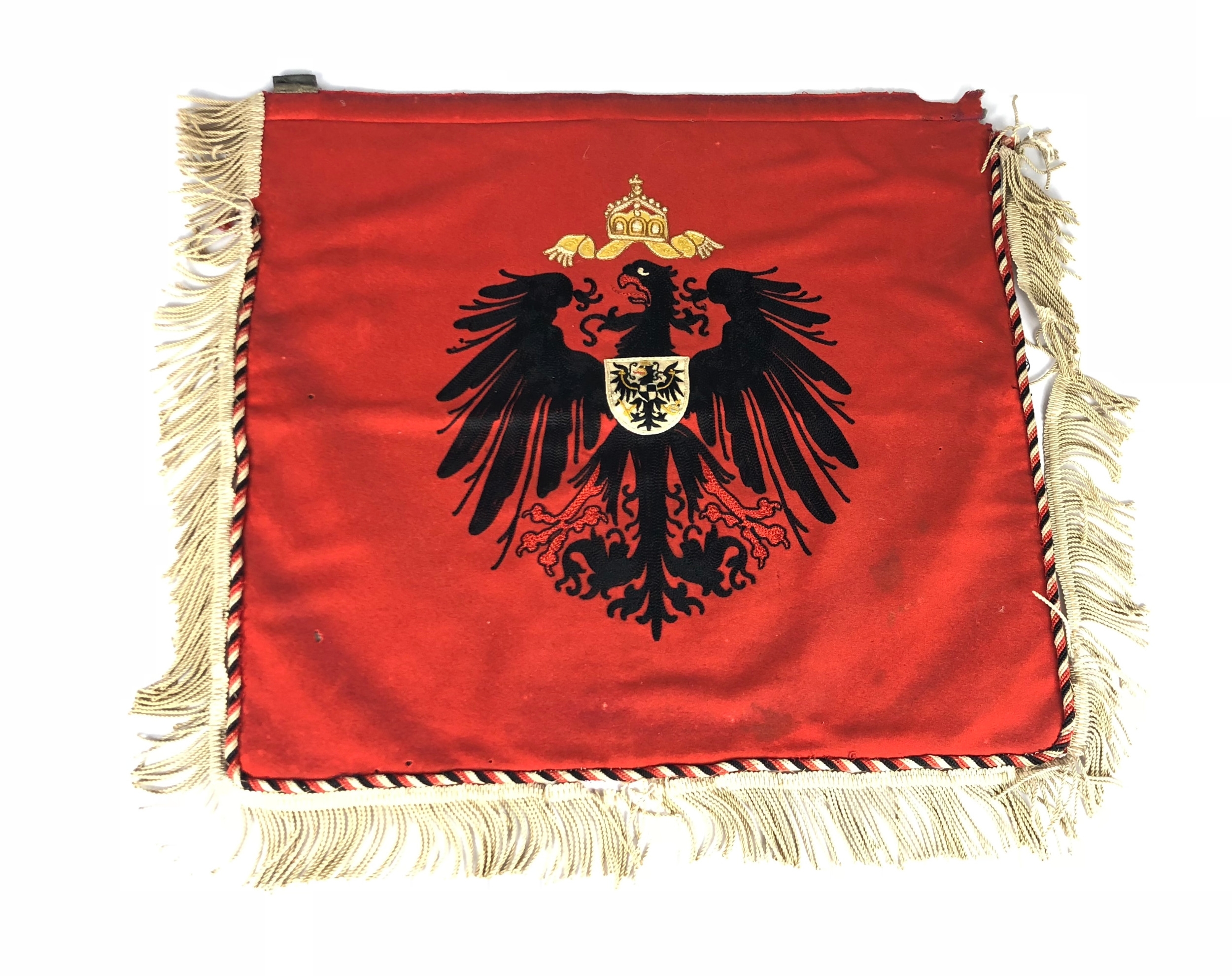 Imperial German Prussian Trumpet Banner. This double sided felt ...