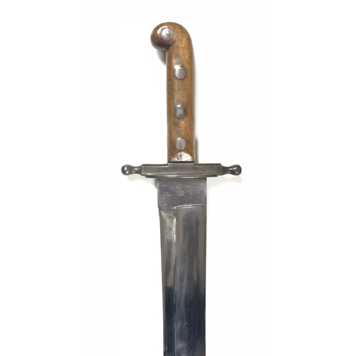 Austrian 1853 Pattern Pioneer Side Arm. This example with heavy 18 inch ...