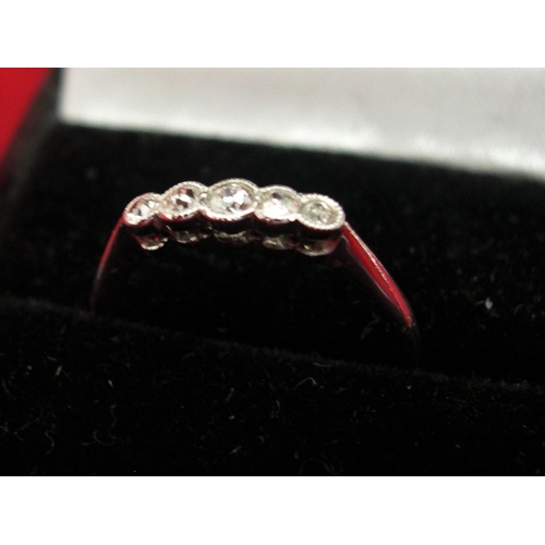 20 - 18ct white gold & 5 diamond ring, 1.9 grams

P & P – UK £10+VAT, EU £15+VAT, RoW £25+VAT.