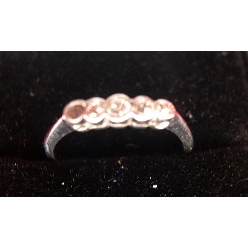 20 - 18ct white gold & 5 diamond ring, 1.9 grams

P & P – UK £10+VAT, EU £15+VAT, RoW £25+VAT.