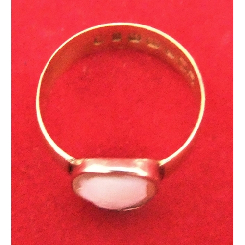 32 - 18ct yellow gold ring with cameo

P & P – UK £10+VAT, EU £15+VAT, RoW £25+VAT.