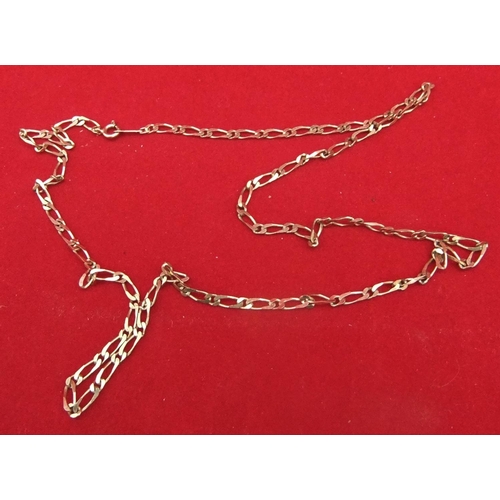 55 - long 9ct gold chain, approx 8.7 grams

P & P – UK £10+VAT, EU £15+VAT, RoW £25+VAT.